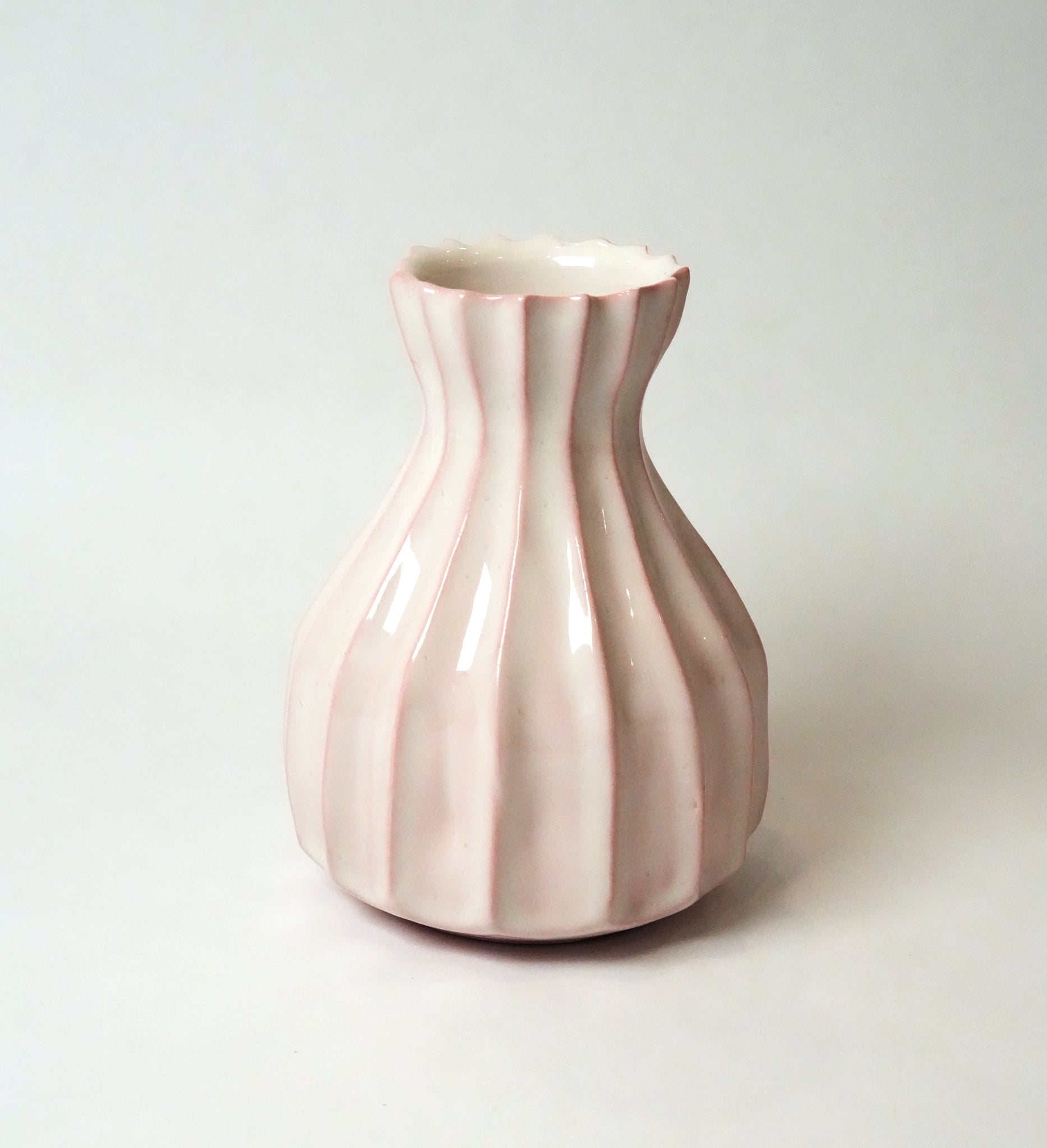 Carved Pink Vase