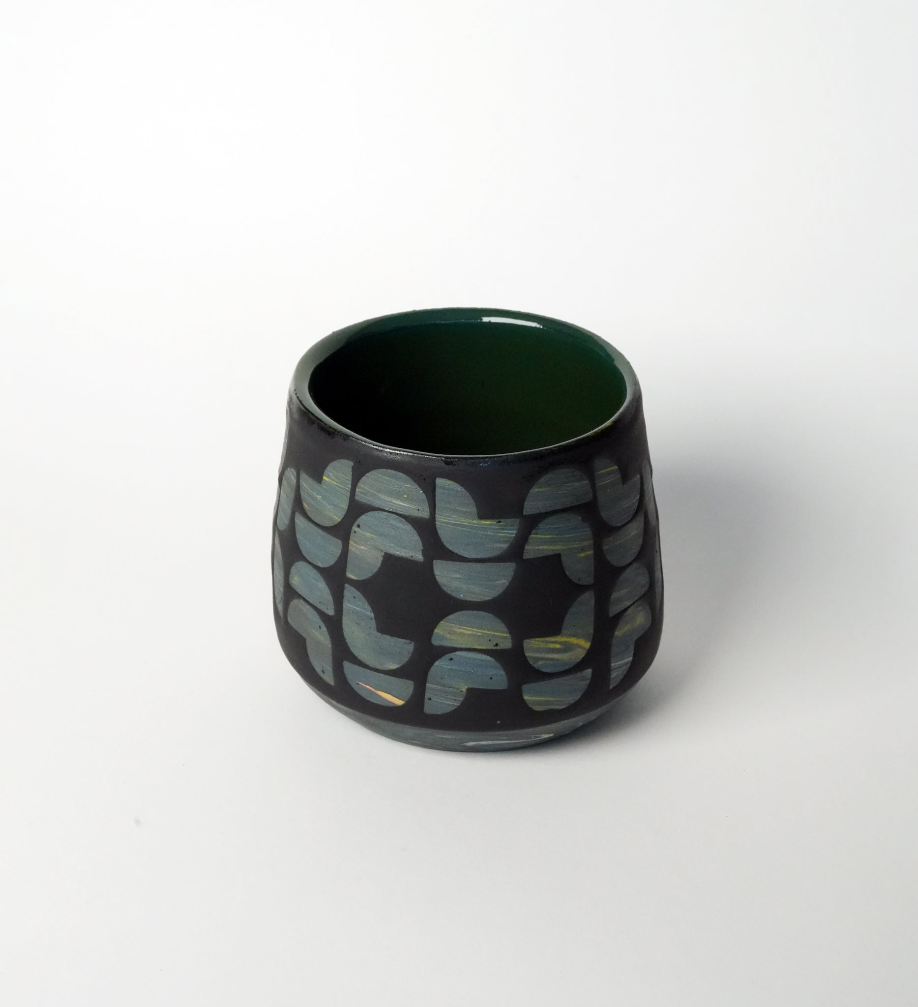 Marbled Geometric Tea Cup