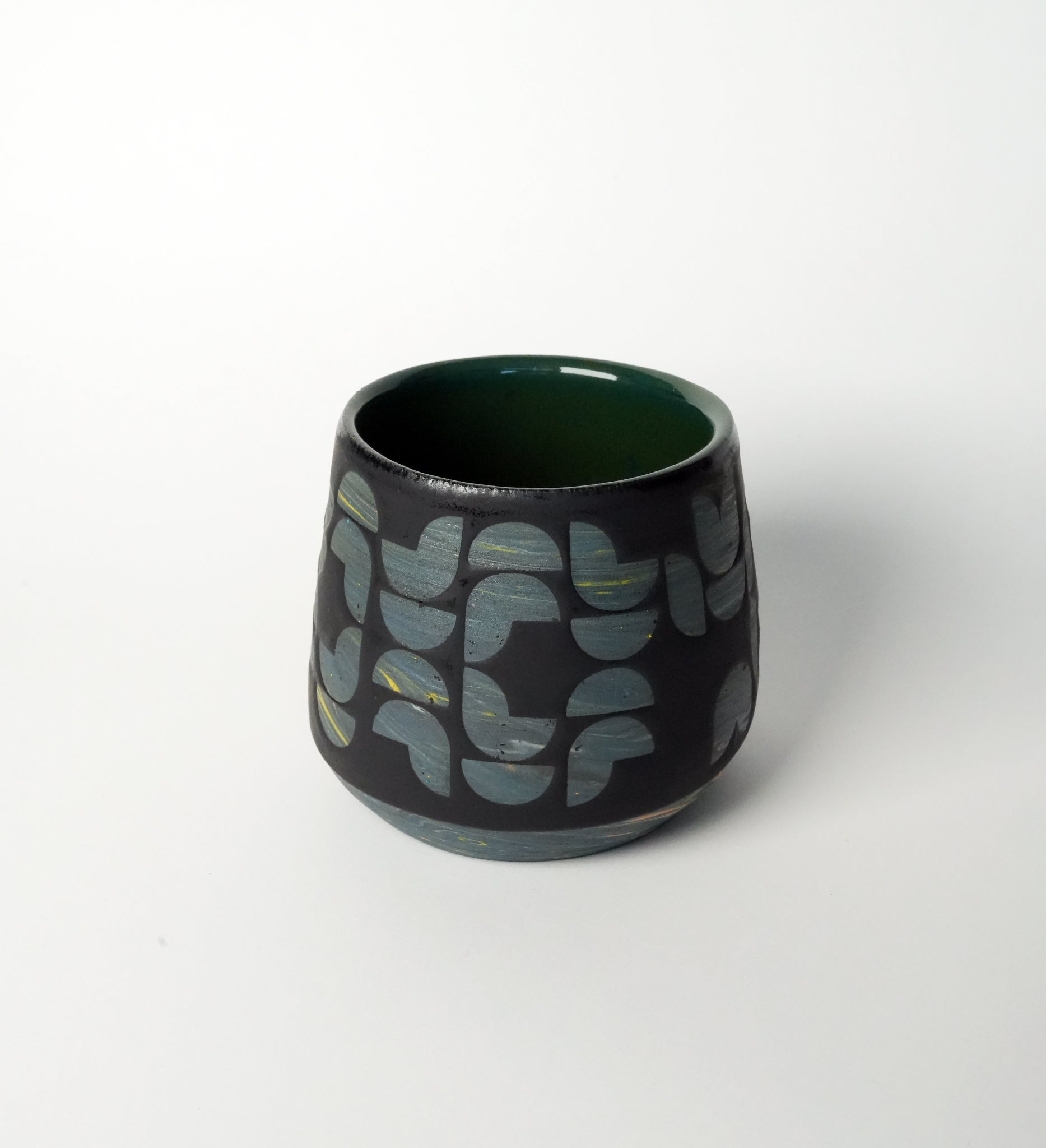 Marbled Geometric Tea Cup