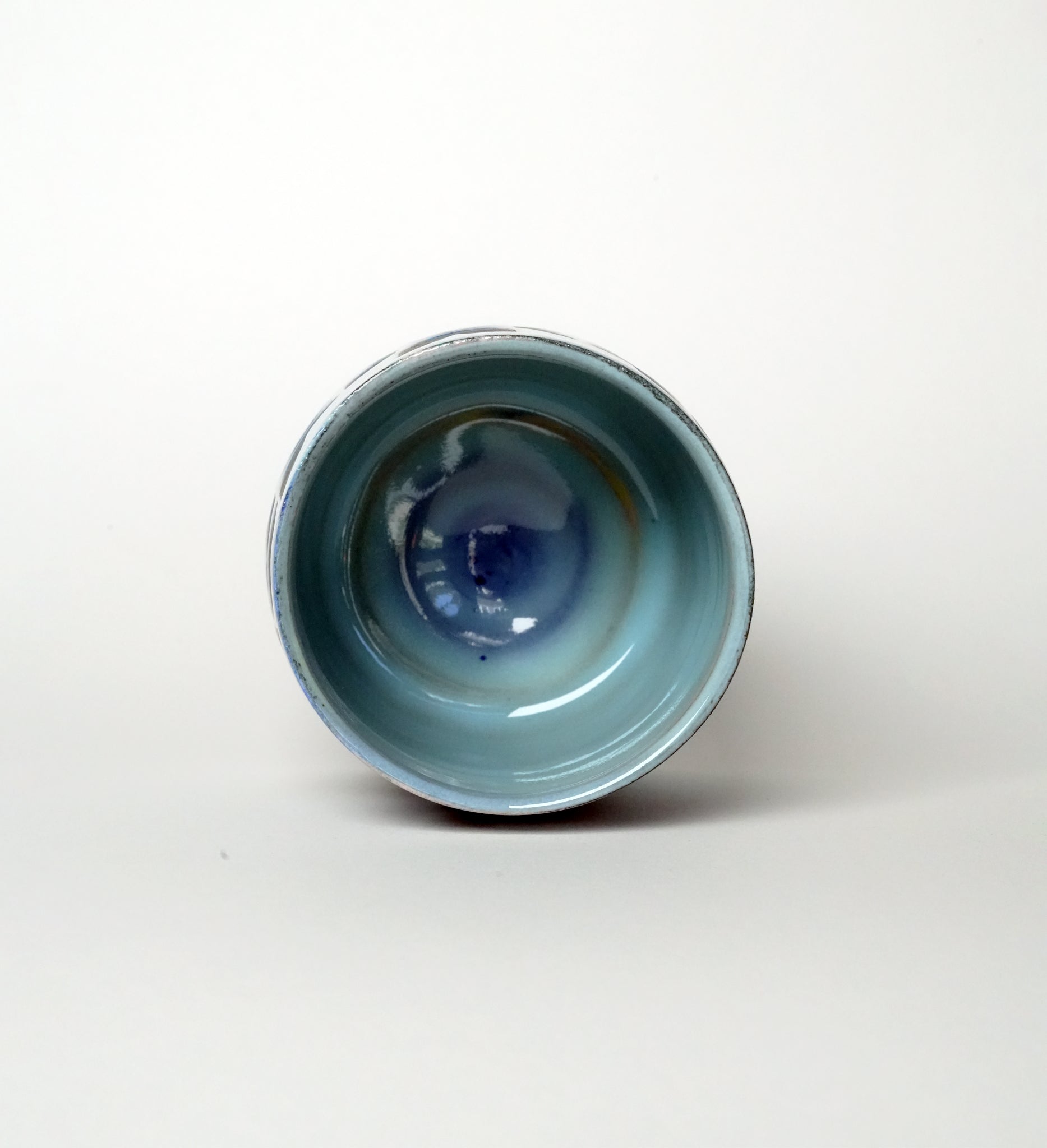 Marbled Geometric Tea Cup