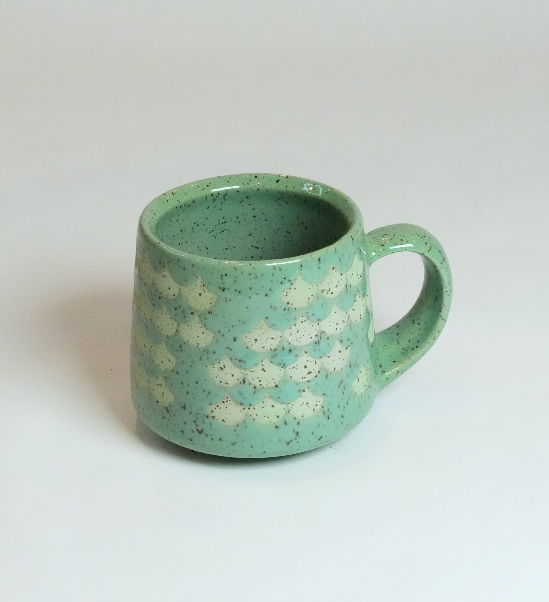 Speckled Green Patterened Mug