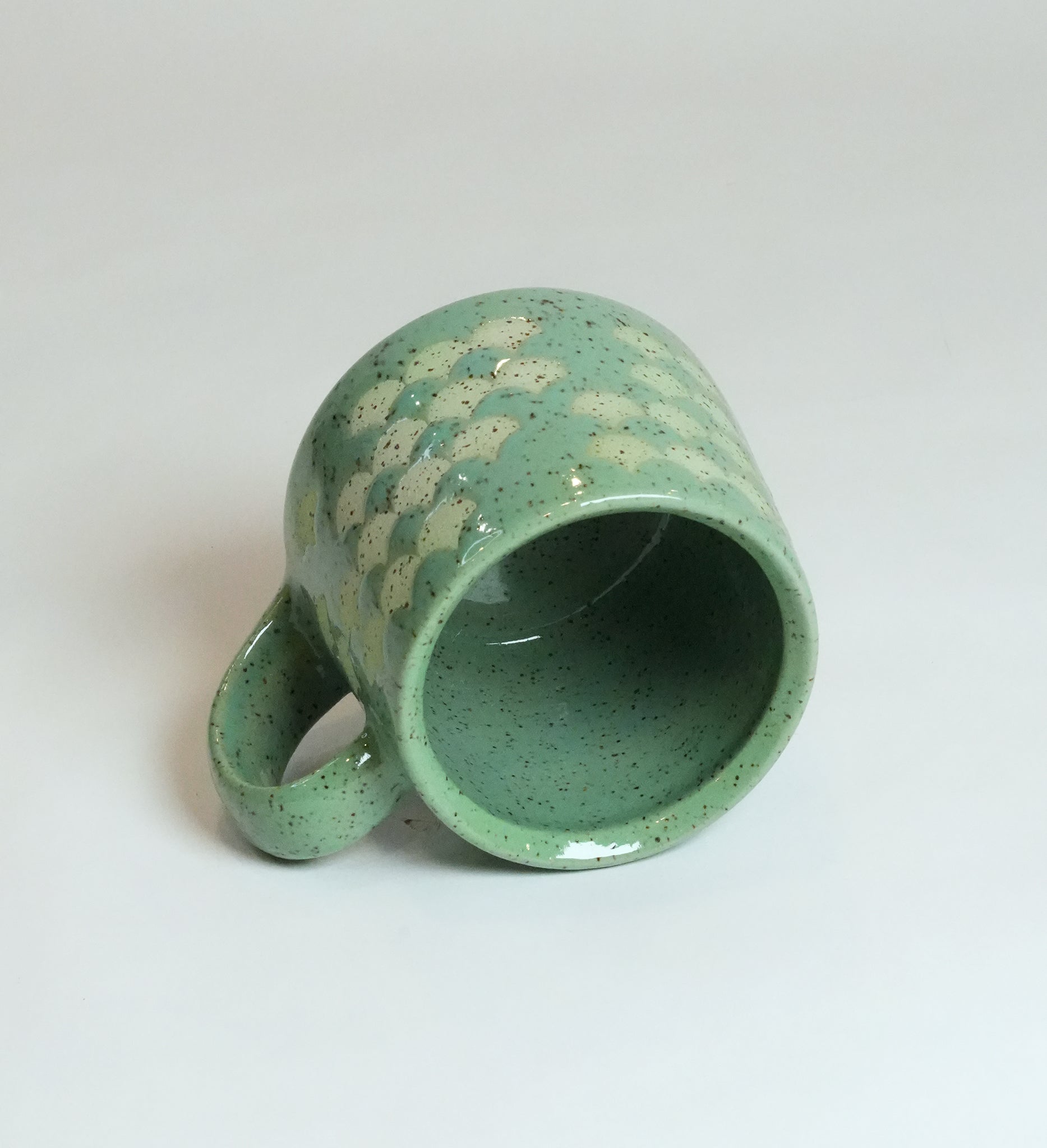 Speckled Green Patterened Mug