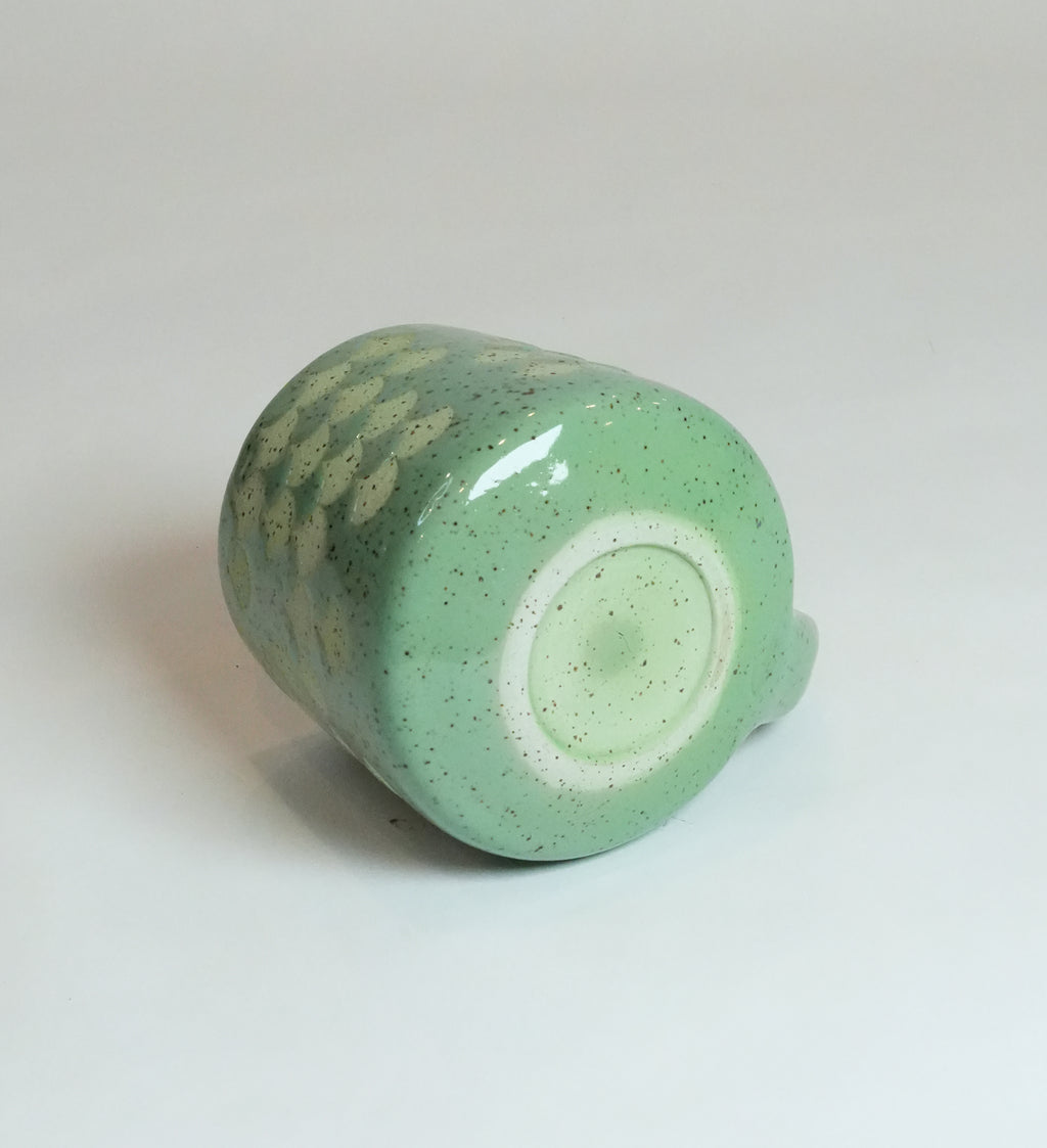 Speckled Green Patterened Mug