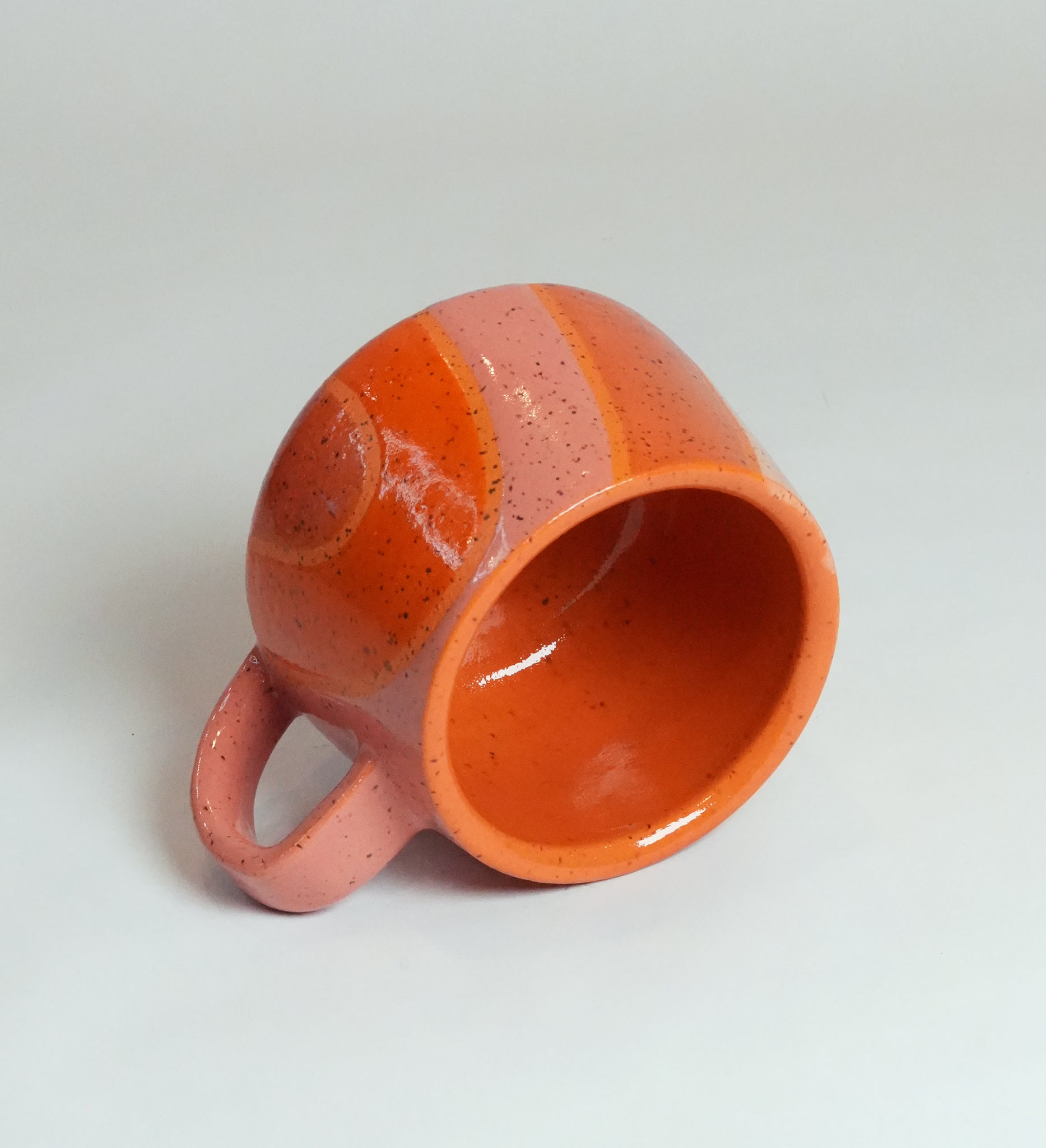 Speckled Orange Stripe Mug