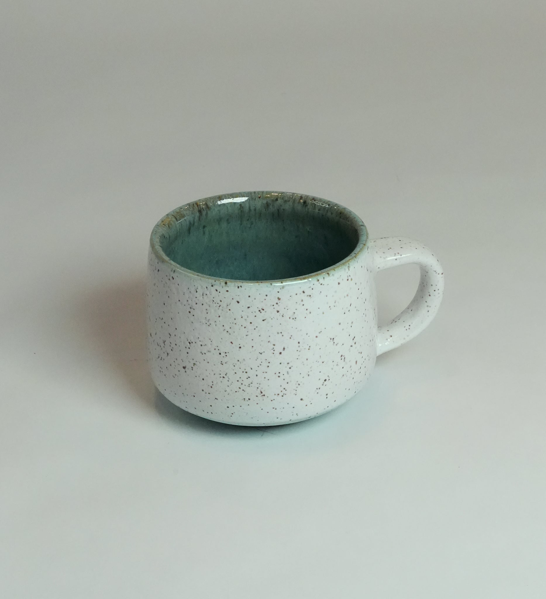 Speckled White & Blue Mug