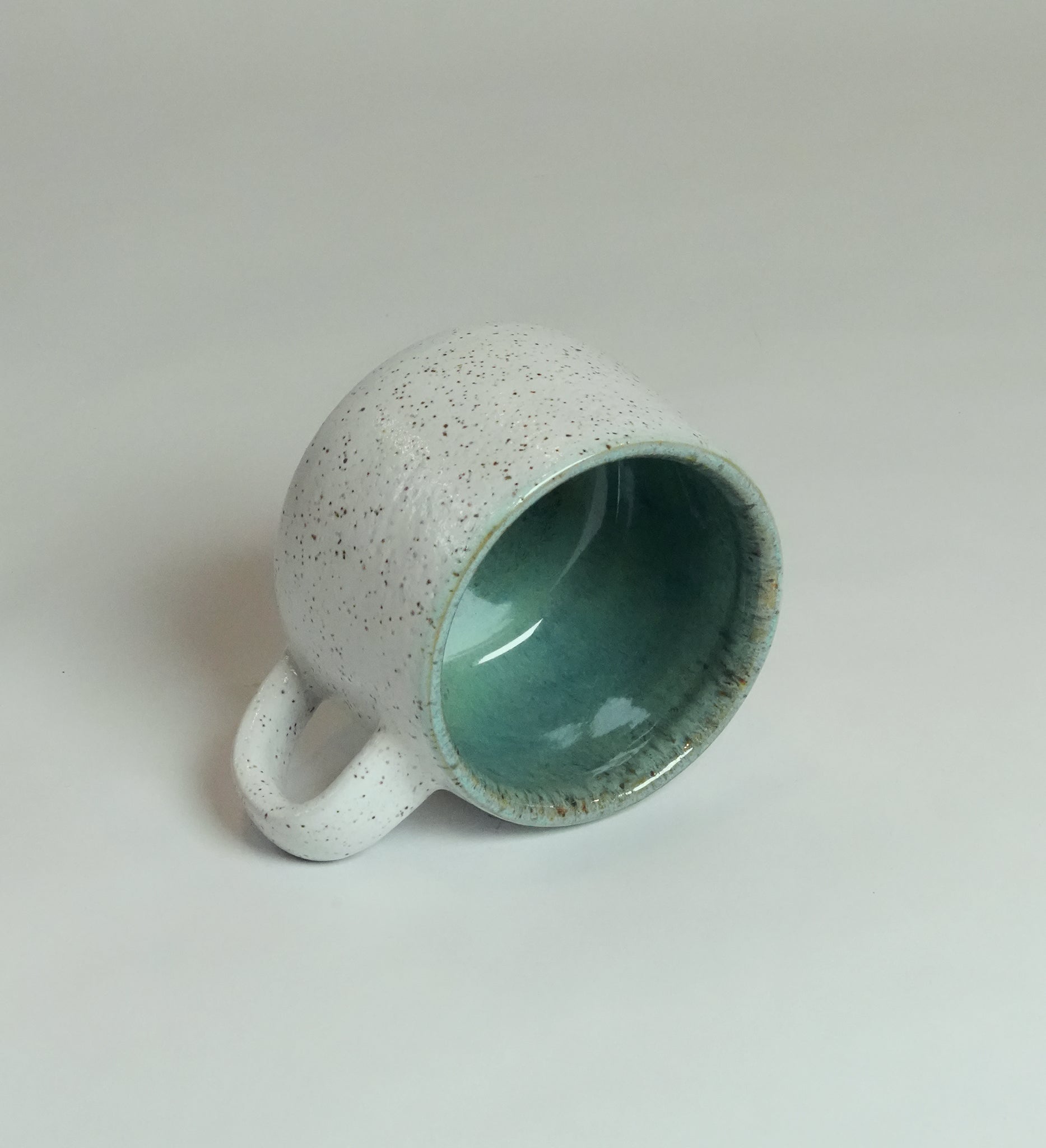 Speckled White & Blue Mug